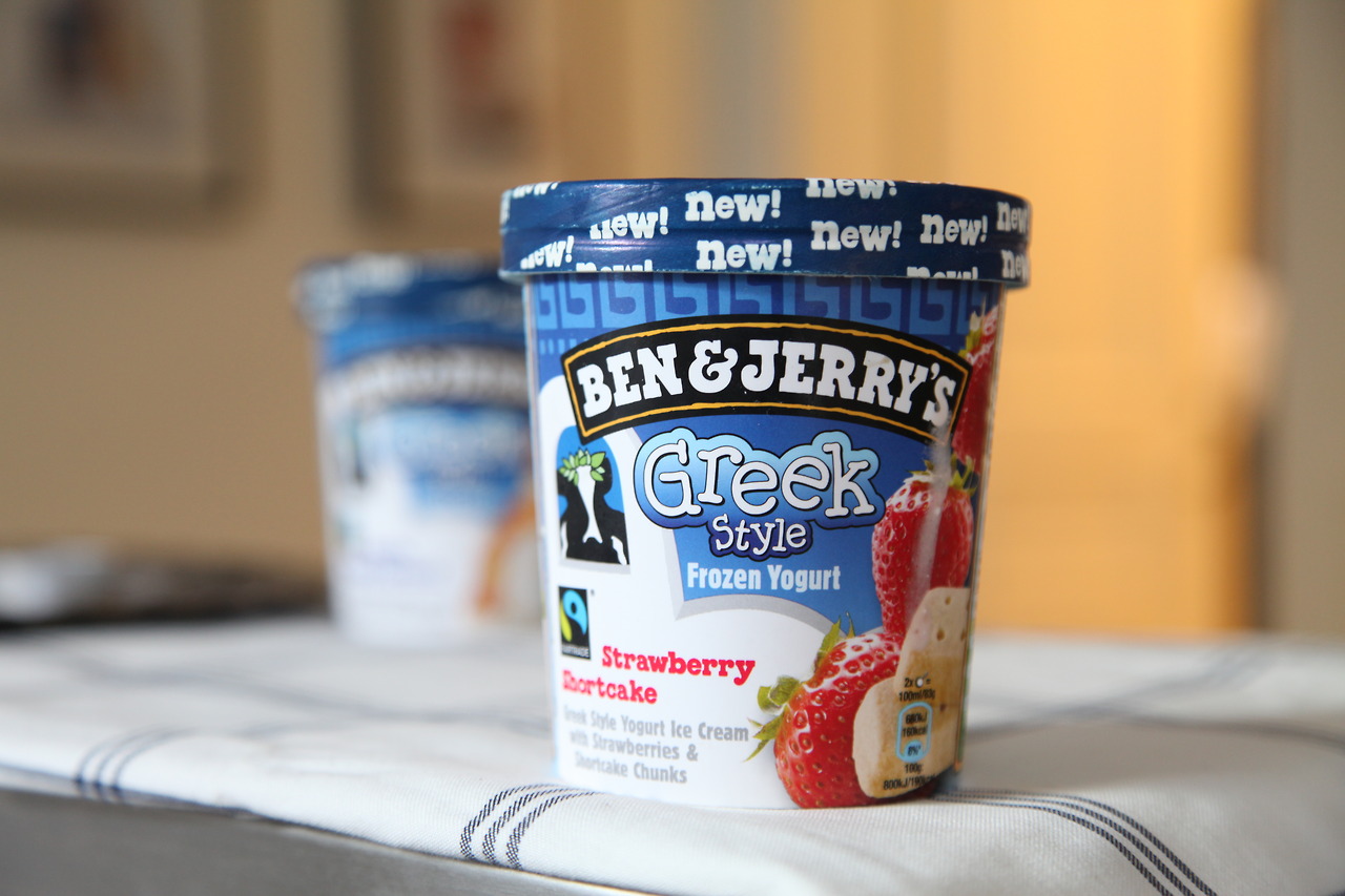 Ben & Jerry’s Greek Style Frozen Yogurt Strawberry Shortcake
