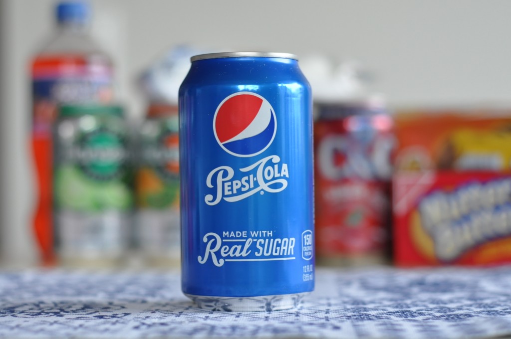 Pepsi Cola made with Real Sugar