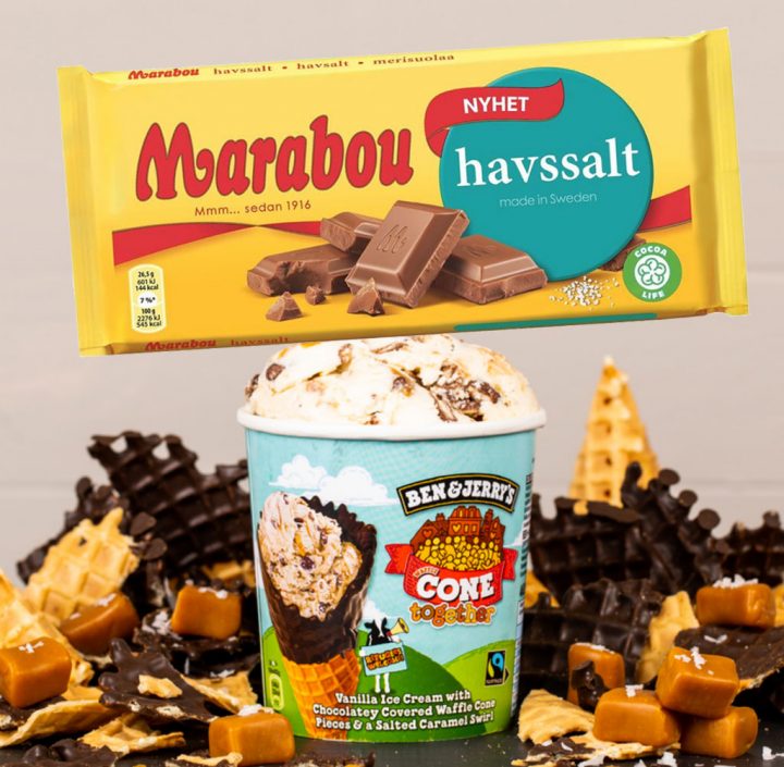 Marabou Havssalt och Ben & Jerry's Cone Together