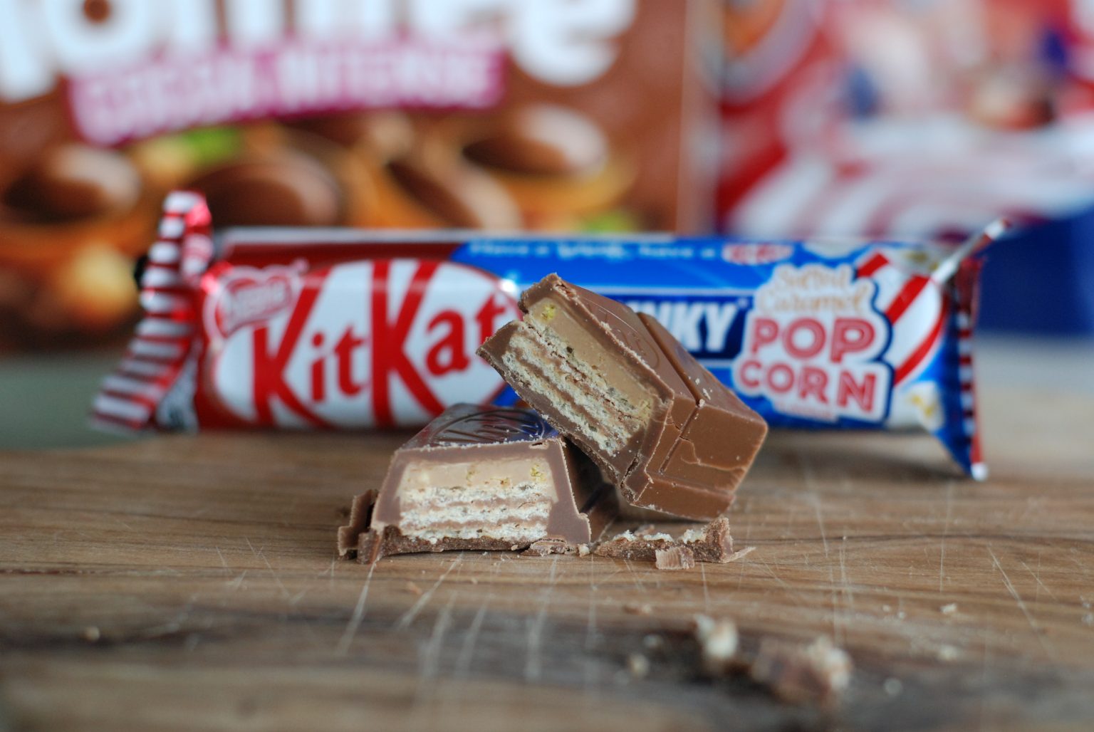 KitKat Chunky Salted Caramel Popcorn Sockerbiten