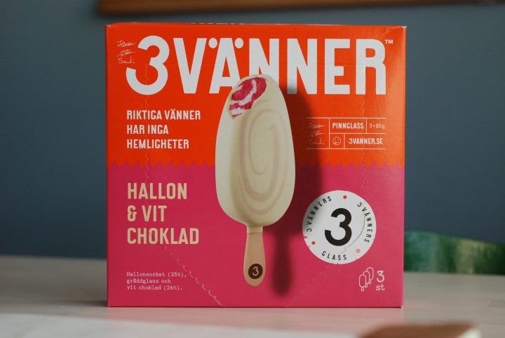 3 Vänner Hallon & Vit Choklad