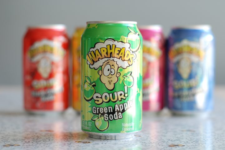 Warheads Sour! Green Apple Soda